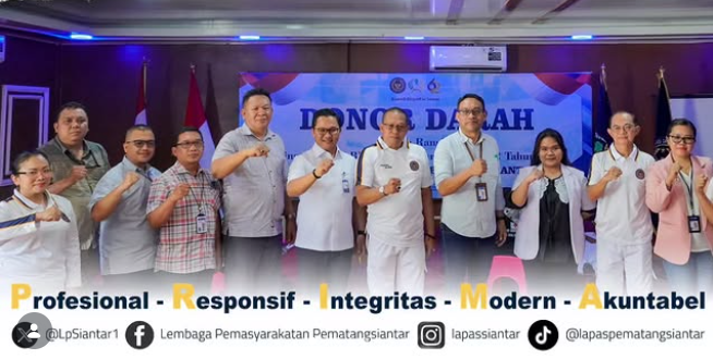 Lapas Pematangsiantar Gelar Donor Darah Bersama PMI Simalungun